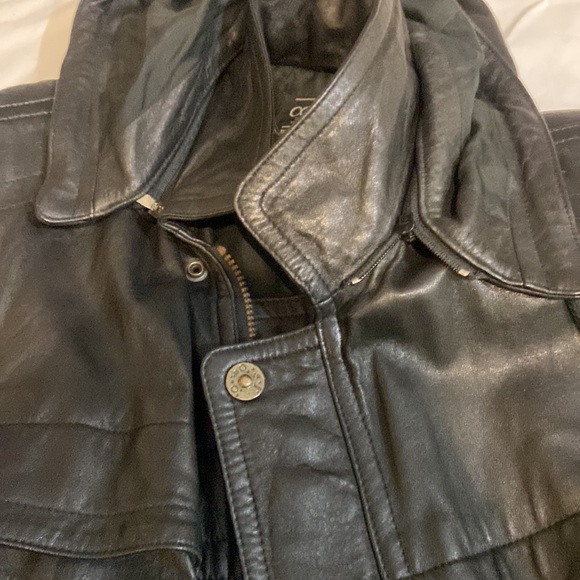 Vintage leather jacket cosa nova with hood in fair condition large - Picture 11 of 12